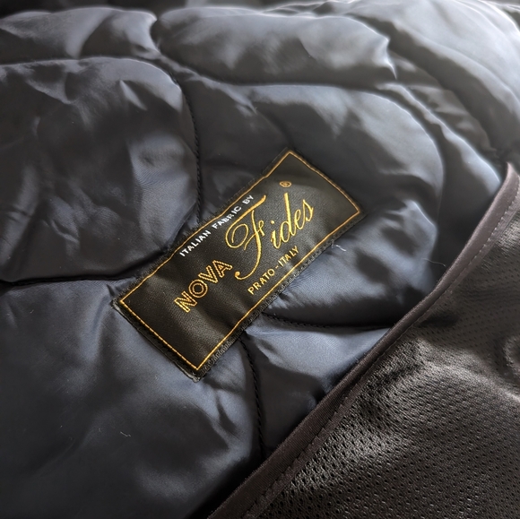 Bonobos Herringbone Charcoal Italian Wool Expedition Parka Medium - Picture 9 of 11